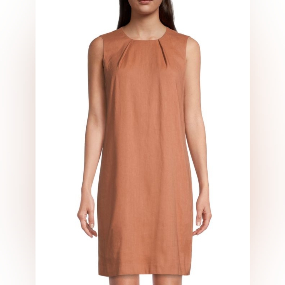 Kobi Halperin Peyton Sleeveless Mini Shift Dress in Terracotta Sz M